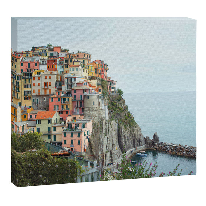 Manarola Cinque Terre Italy Travel Photography Canvas Print Gallery Image 1