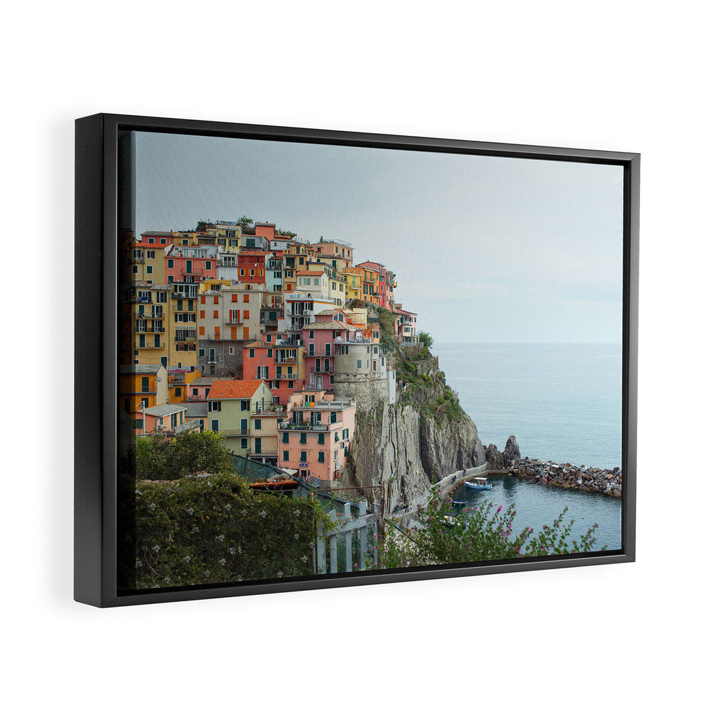 Manarola Cinque Terre Italy Travel Photography Framed Canvas Print Gallery Image 2
