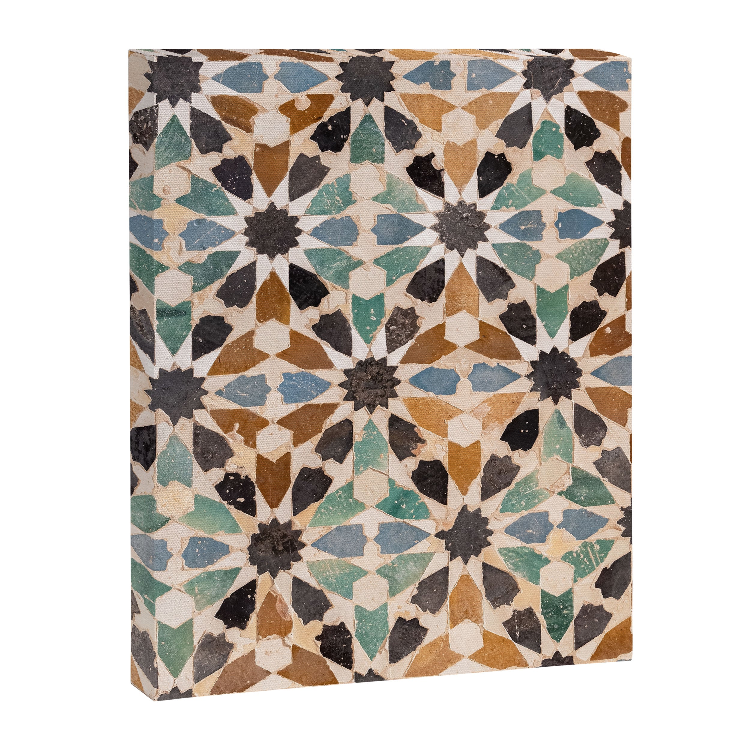 Mosaic Tiles Alhambra, Granada Spain Canvas Print Gallery Image 6