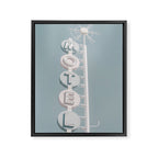 Motel Sign Photo Art Print | Light Blue Pastel Sky Summer Photograph Framed Canvas Print Gallery Image 6