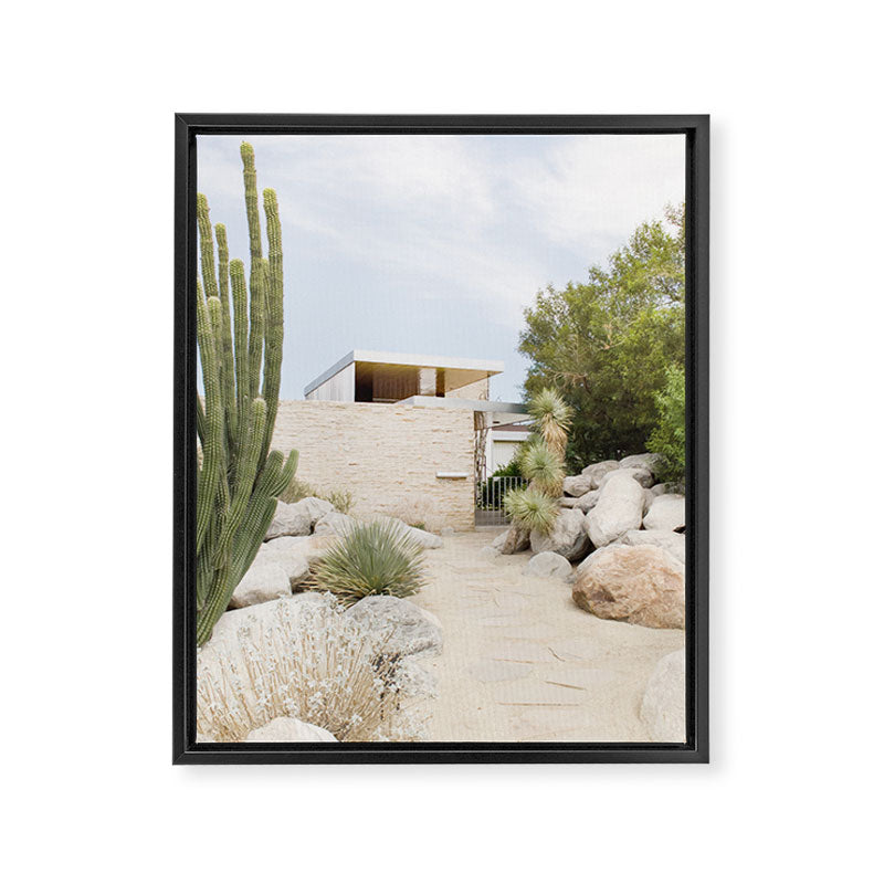 Palm Springs, California Photo Series | Cactus Modern Architecture Travel Photography Framed Canvas Print Gallery Image 6