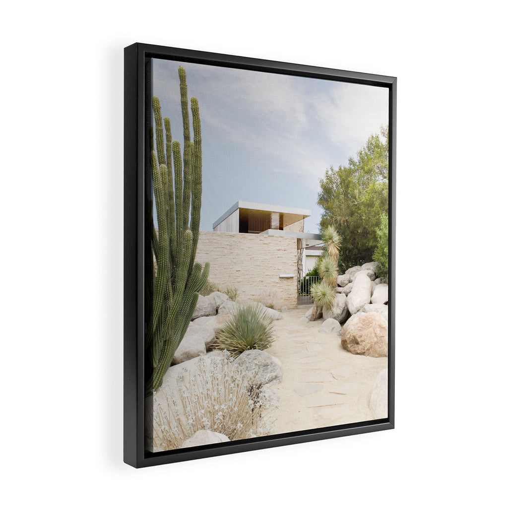 Palm Springs, California Photo Series | Cactus Modern Architecture Travel Photography Framed Canvas Print Gallery Image 2