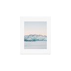 Pastel winter landscape | Arctic mountains in Lapland | Wanderlust travel photography Art Print Gallery Image 1