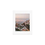 Positano by Night - Italy Europe Travel Photography - Nautical Amalfi Photo Art Print - Pastel Color Art Print Gallery Image 1