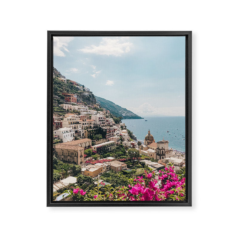 Positano, Italy Photography Framed Canvas Print Gallery Image 6
