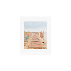 Puglia Loungers | Italy Travel Photography | Pastel Minimalist Beach Photo Art Print Gallery Image 1
