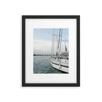 Sailboat in Croatian Harbor - Nautical Travel Photography  Framed Art Print Gallery Image 5