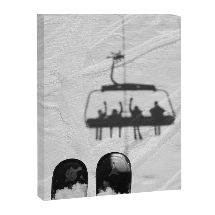 Ski Lift Shadows Canvas Print Gallery Image 1