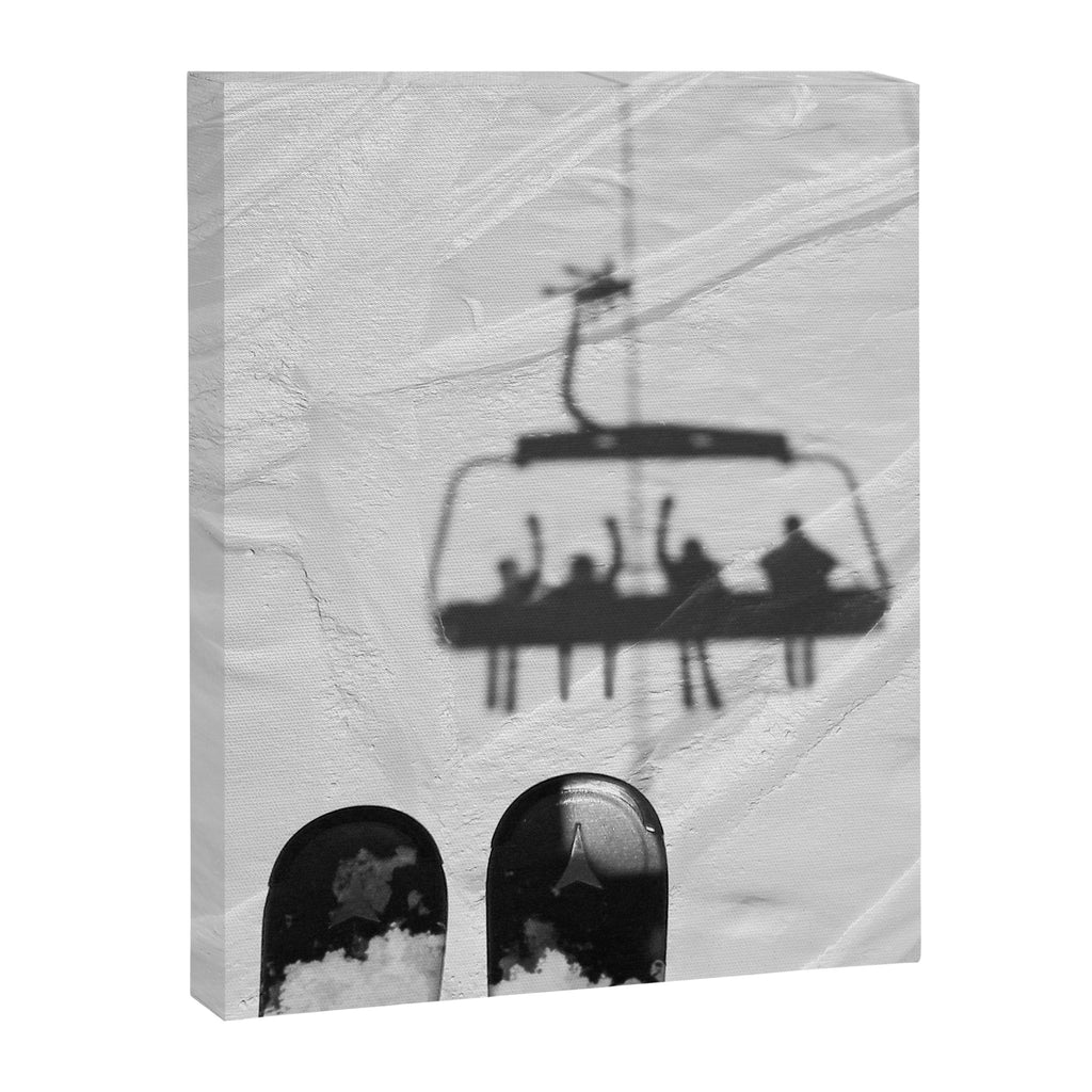 Ski Lift Shadows Canvas Print Gallery Image 6