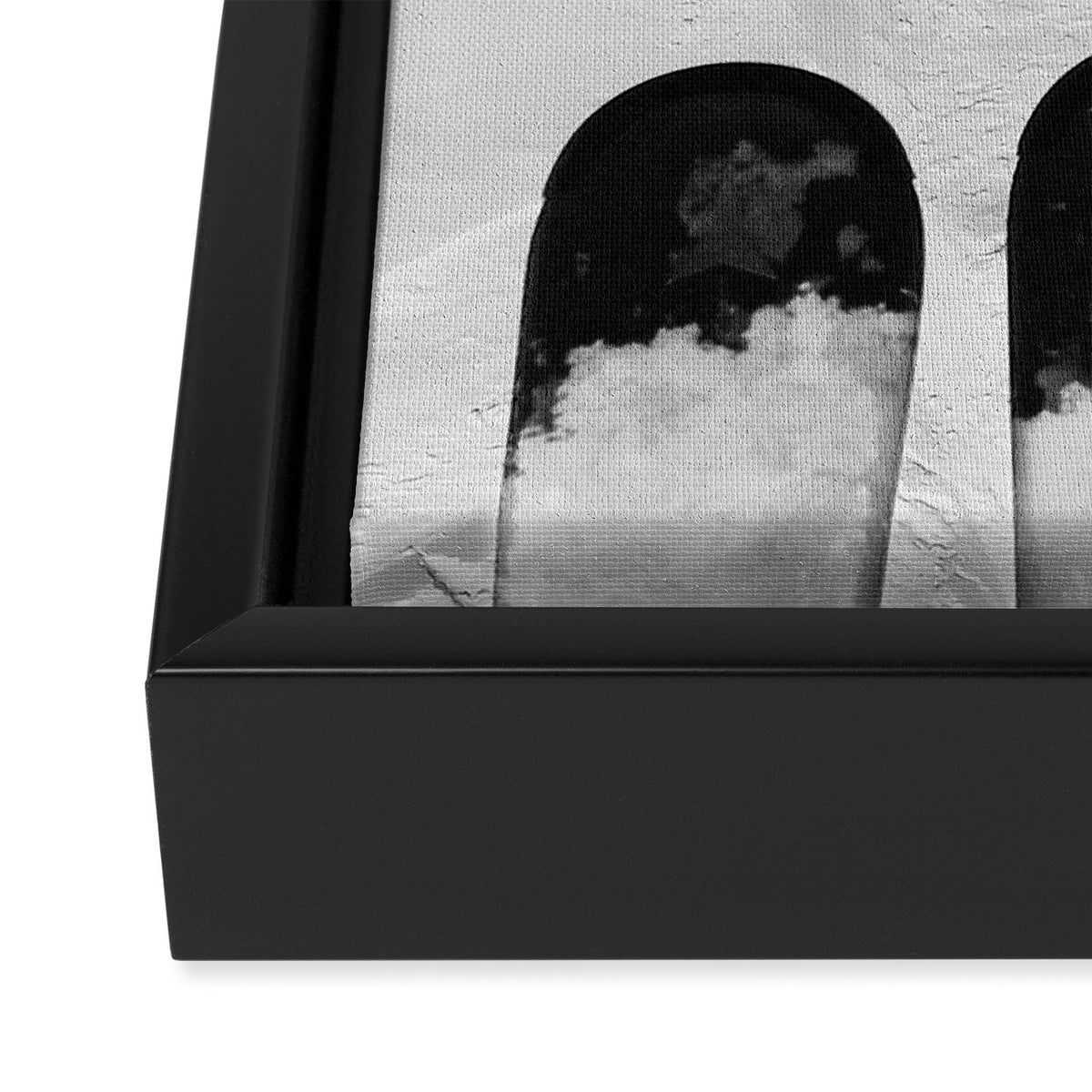 Ski Lift Shadows Framed Canvas Print Gallery Image 3