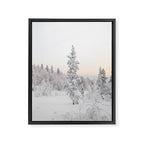 Snow Landscape "Winter Wonderland in Lapland" Wanderlust Travel Photography Framed Canvas Print Gallery Image 6