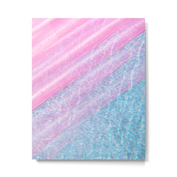 Soft Summer Light 1 - Pastel Pool Water Abstract Metal Print Gallery Image 1