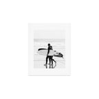 Cool BW Surf Photography Art Print Gallery Image 1