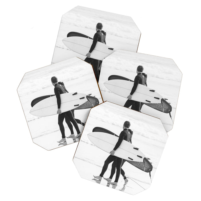Cool BW Surf Photography Coaster Gallery Image 1