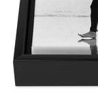 Cool BW Surf Photography Framed Canvas Print Gallery Image 3