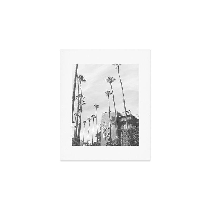 The Beverly Hills Hotel | California Travel Photography | Black and White Photo Print Art Print Gallery Image 1