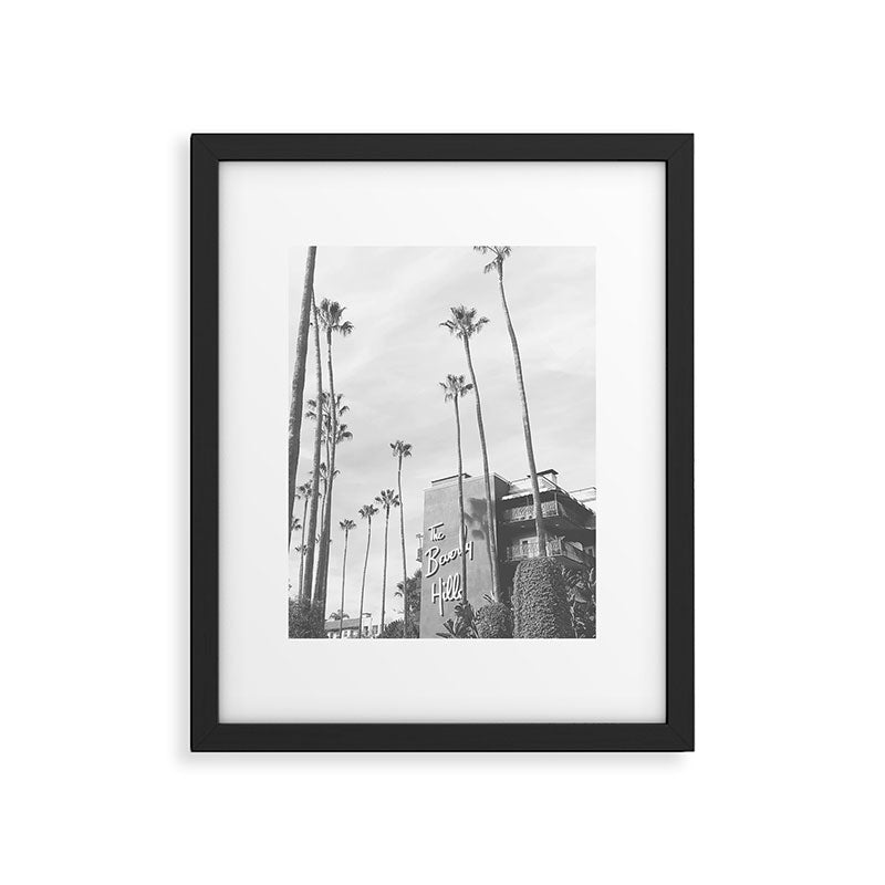 The Beverly Hills Hotel | California Travel Photography | Black and White Photo Print Framed Art Print Gallery Image 5