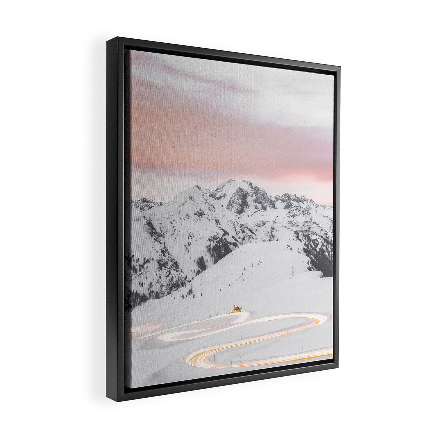 Long Exposure Lapland Landscape Framed Canvas Print Gallery Image 2