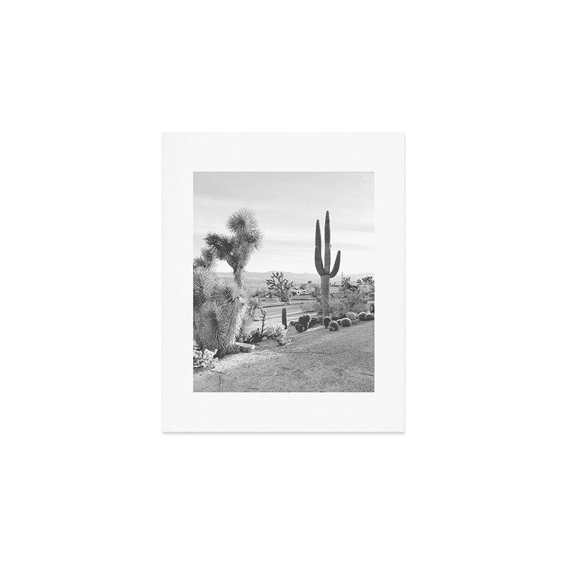 Yucca Valley | Black and White California Landscape Photography Art Print Gallery Image 1