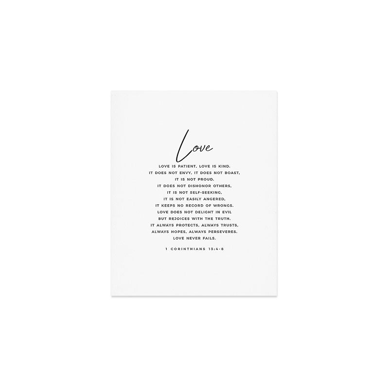 1 Corinthians 13 Love Is Patient Love Is Kind Love Never Fails Bible Verse Print Scripture Christian Art Print Gallery Image 1