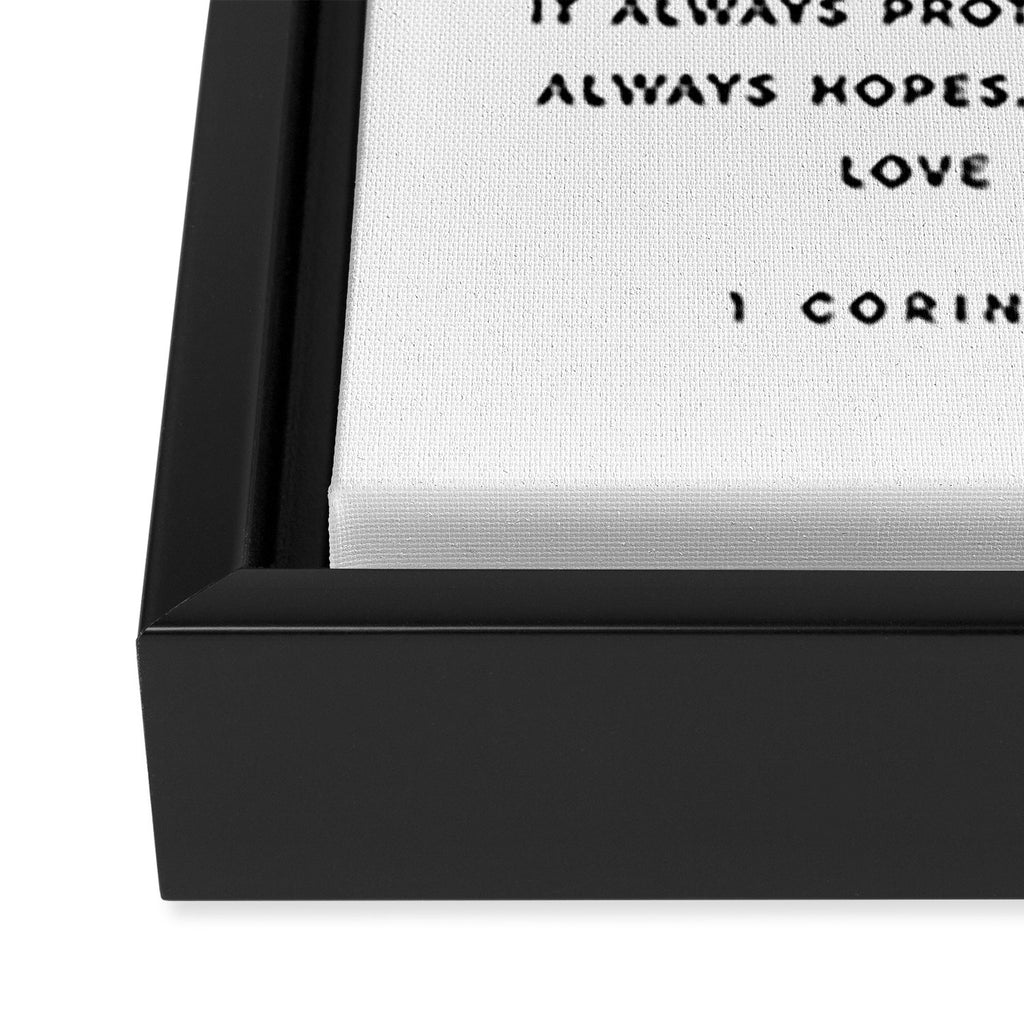 1 Corinthians 13 Love Is Patient Love Is Kind Love Never Fails Bible Verse Print Scripture Christian Framed Canvas Print Gallery Image 3