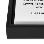 1 Corinthians 13 Love Is Patient Love Is Kind Love Never Fails Bible Verse Print Scripture Christian Framed Canvas Print Gallery Image 3