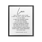 1 Corinthians 13 Love Is Patient Love Is Kind Love Never Fails Bible Verse Print Scripture Christian Framed Canvas Print Gallery Image 6