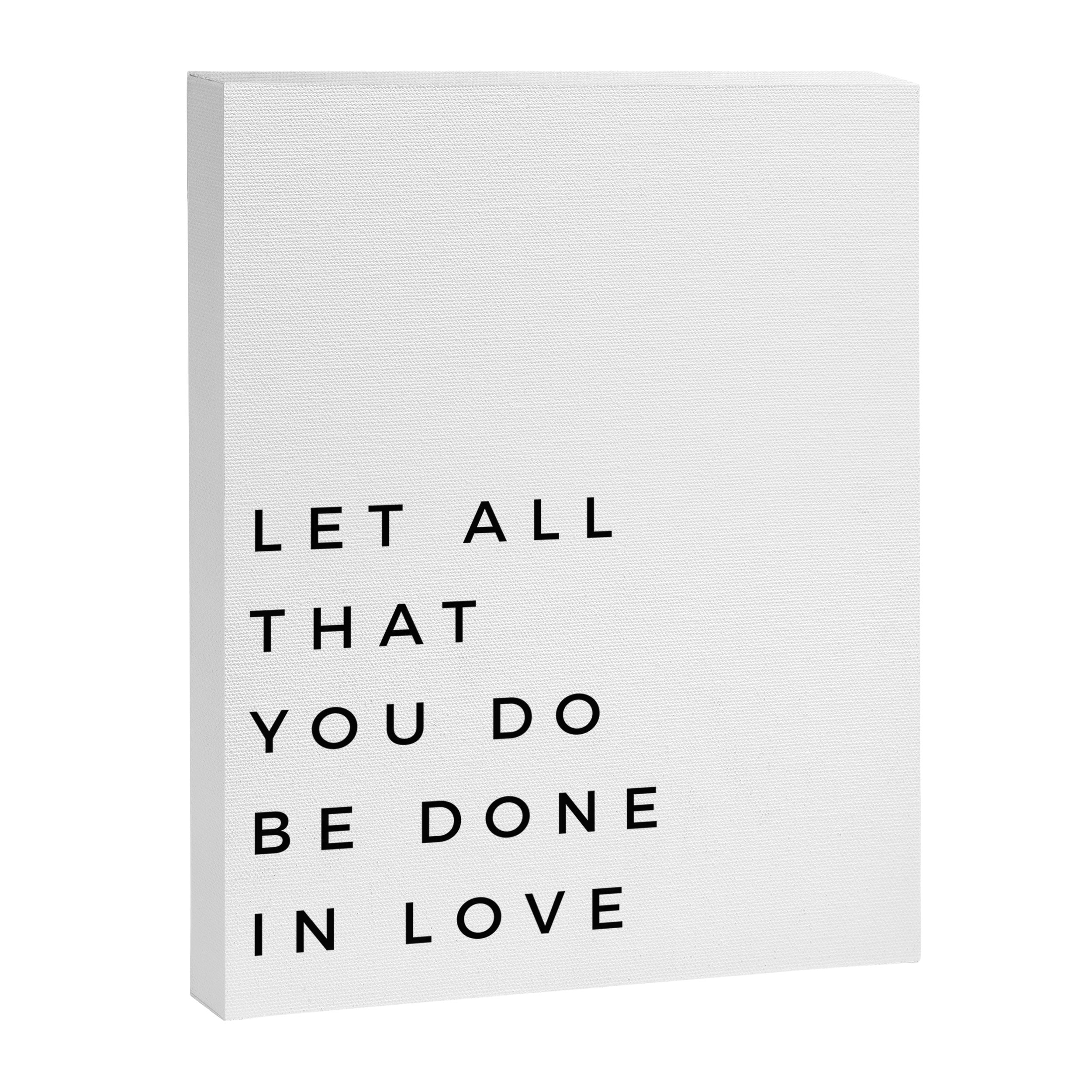 1 Corinthians 16:14 Let All That You Do Be Done In Love Bible Verse Wall Art Scripture Christian Canvas Print Gallery Image 6