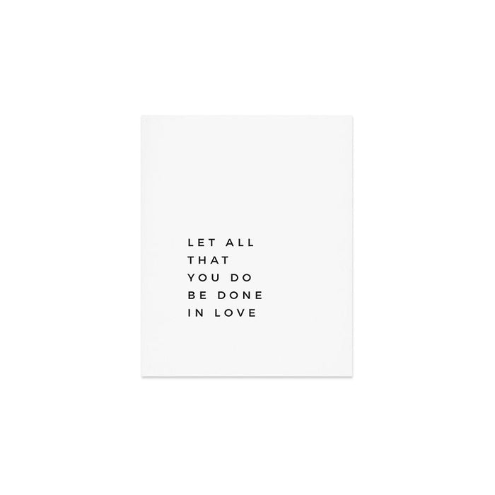 1 Corinthians 16:14 Let All That You Do Be Done In Love Bible Verse Wall Art Scripture Christian Art Print Gallery Image 1