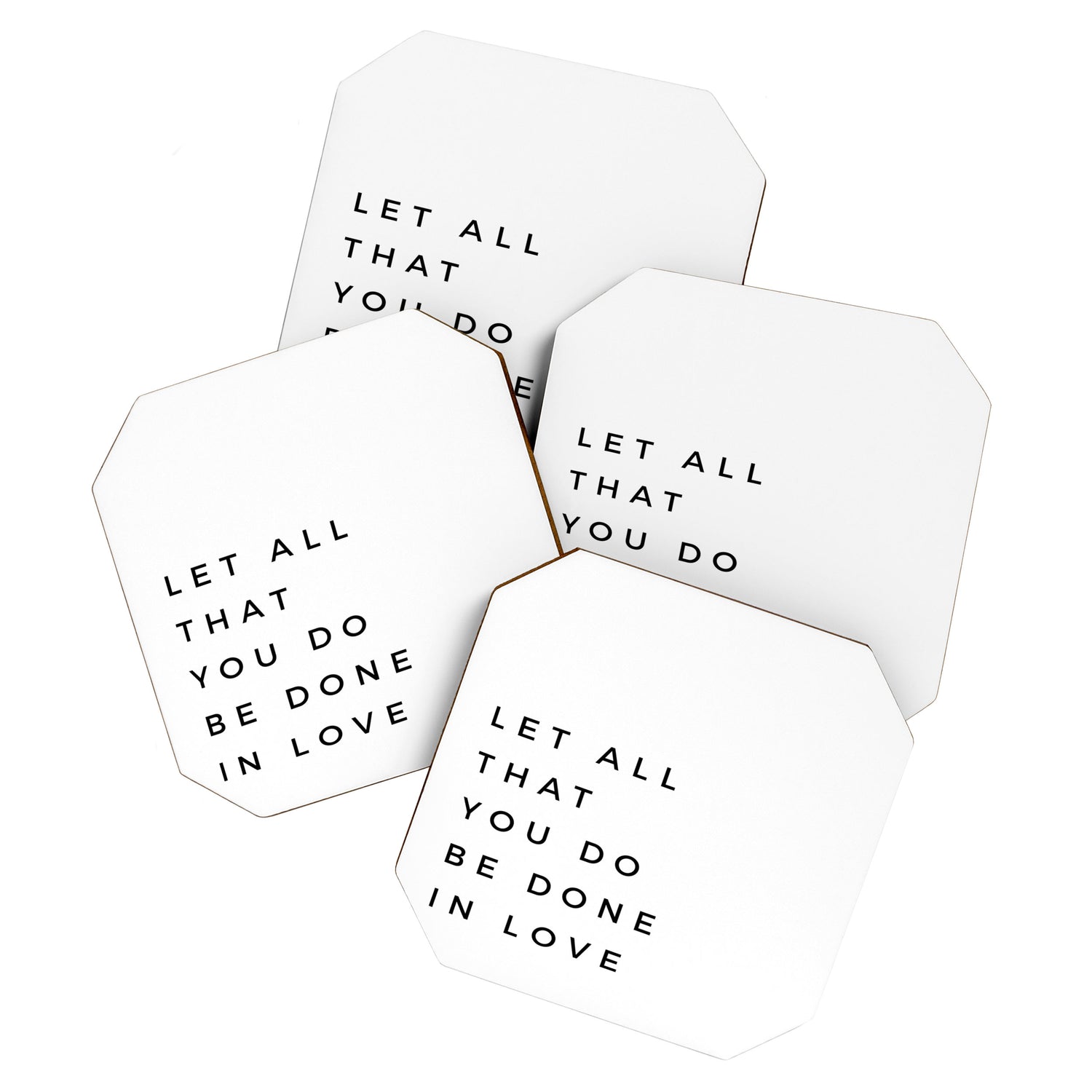 1 Corinthians 16:14 Let All That You Do Be Done In Love Bible Verse Wall Art Scripture Christian Coaster Gallery Image 1