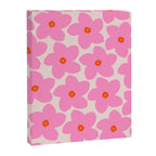 Abstract Retro Flower Pink Orange And Neutral Print Preppy Modern Floral Canvas Print Gallery Image 6
