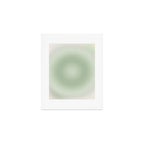 Aura Gradient In Sage Green Art Print Gallery Image 1