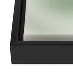 Aura Gradient In Sage Green Framed Canvas Print Gallery Image 3