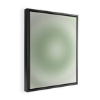 Aura Gradient In Sage Green Framed Canvas Print Gallery Image 2