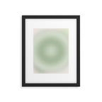 Aura Gradient In Sage Green Framed Art Print Gallery Image 5