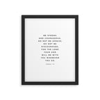 Be Strong And Courageous, Joshua 1 9 Print, Bible Verse Wall Art, Christian Decor, Scripture Quote  Framed Art Print Gallery Image 5