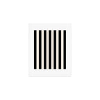 Black And Cream White Vertical Stripes Art Print Gallery Image 1