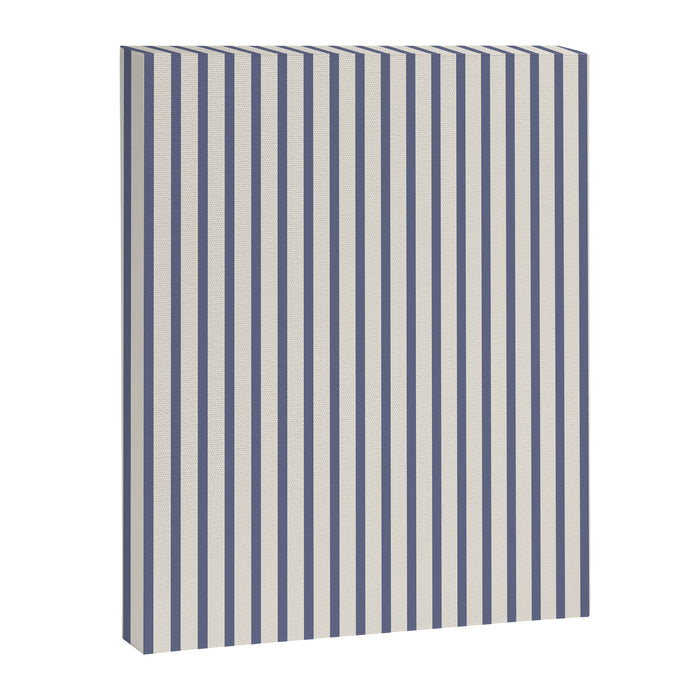 Blue And Cream Striped Canvas Print Gallery Image 1