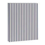 Blue And Cream Striped Canvas Print Gallery Image 6