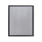 Blue And Cream Striped Framed Canvas Print Gallery Image 6