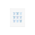 Blue Bows Preppy Coquette Art Print Gallery Image 1