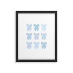 Blue Bows Preppy Coquette Framed Art Print Gallery Image 4