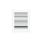 Blue Coastal Stripes Art Print Gallery Image 1