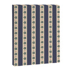 Blue Stripes And Flowers Canvas Print Gallery Image 6