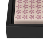 Blush Pink Floral Framed Canvas Print Gallery Image 3