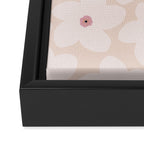 Blush Pink Retro Flower Framed Canvas Print Gallery Image 3