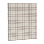 Brown And Cream Gingham Canvas Print Gallery Image 6