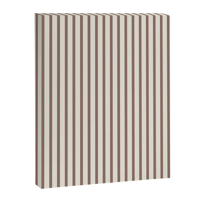 Brown And Cream Striped Canvas Print Gallery Image 1