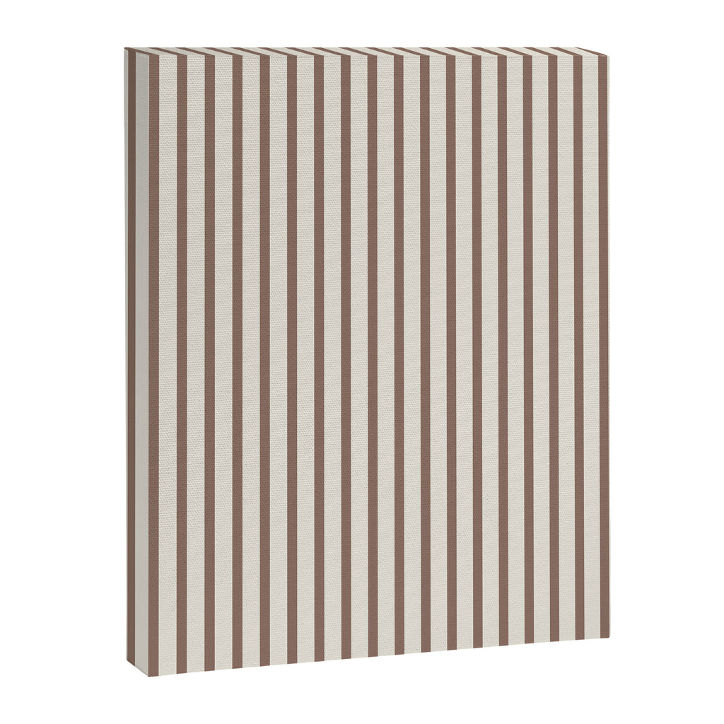 Brown And Cream Striped Canvas Print Gallery Image 6