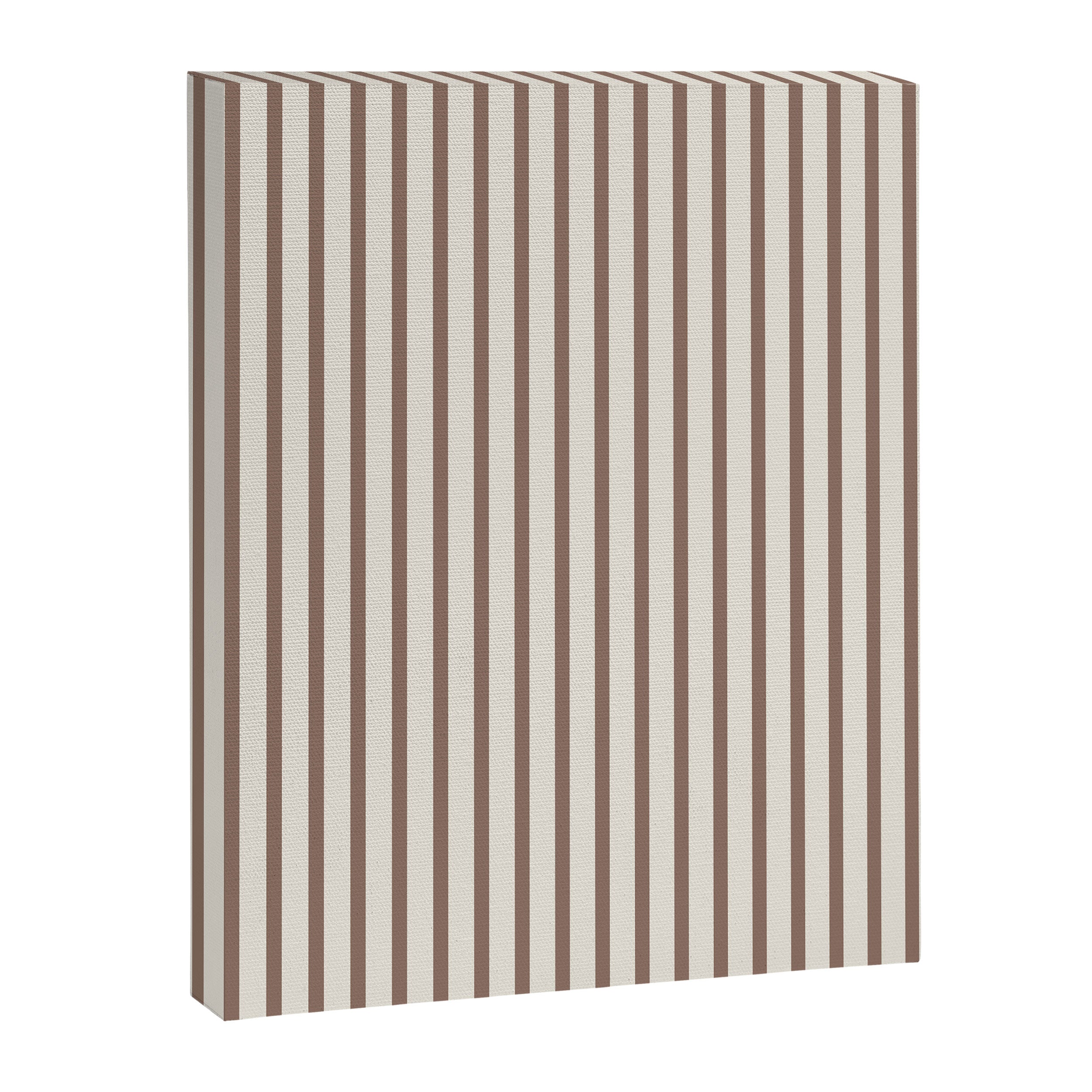 Brown And Cream Striped Canvas Print Gallery Image 6